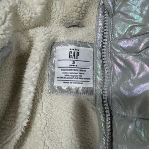 GAP Iridescent Silver Toddler Jacket